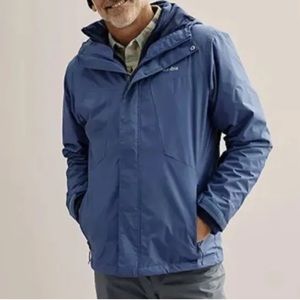 $260 Columbia Tunnel Falls Interchange Dark Mountain Blue Coat Jacket Medium M